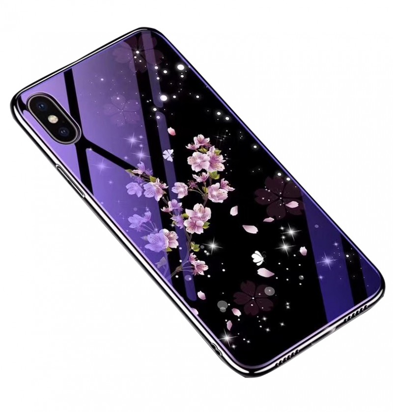 TPU+Glass чехол Fantasy с глянцевыми торцами для Apple iPhone XS Max (6.5") (Цветение) в магазине vchehle.ua