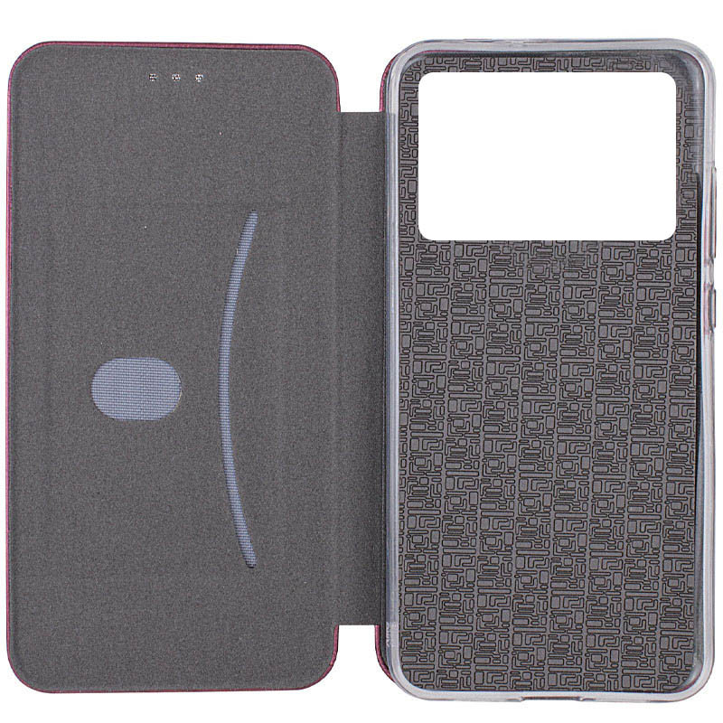 Фото Шкіряний чохол-книжка Classy на Xiaomi Poco M5 (Бордовый) в маназині vchehle.ua
