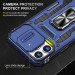 Купити Удароміцний чохол Camshield Army Ring на Apple iPhone 12 Pro / 12 (6.1") (Синій / Navy) на vchehle.ua