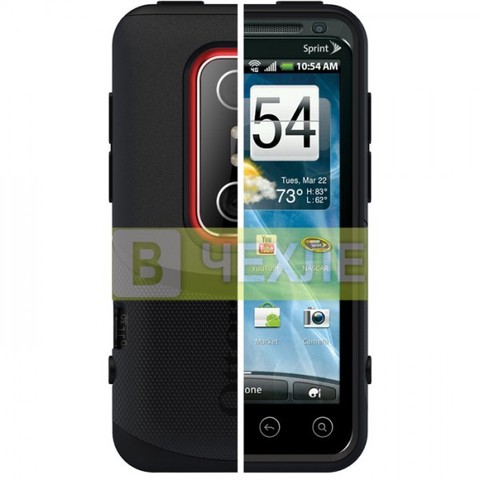 Чехол OtterBox Commuter для HTC EVO 3D (+ пленка) (Черный)