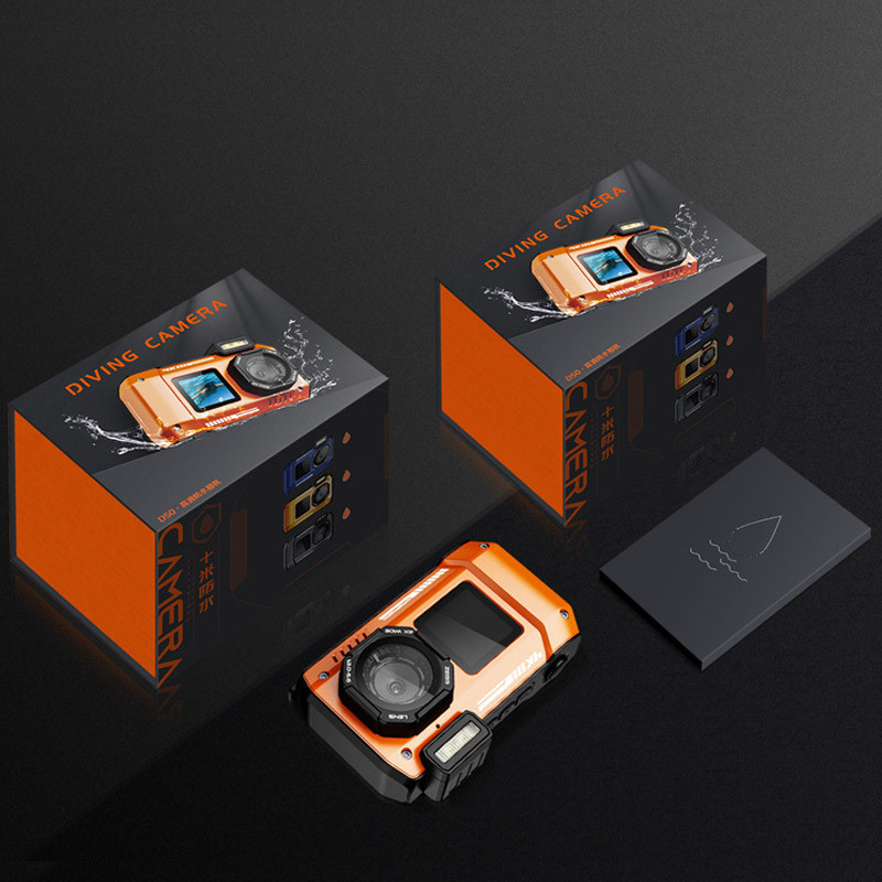 Купити Водонепроникна цифрова камера D50 (IP68) (Orange) на vchehle.ua