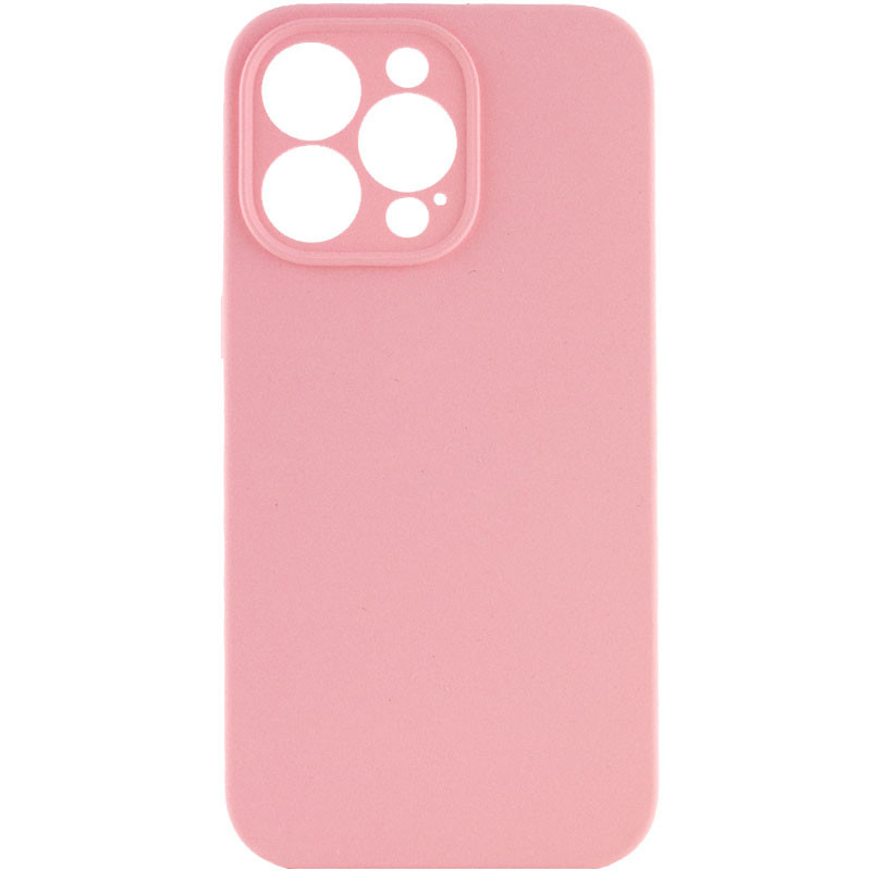 Чохол Silicone Case Full Camera Protective (AA) NO LOGO на Apple iPhone 13 Pro Max (6.7") (Рожевий / Light pink)