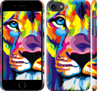 

Чехол Разноцветный лев для iPhone SE 2020 915681