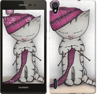 

Чехол Кошка рукодельница для Huawei Ascend P7 584368