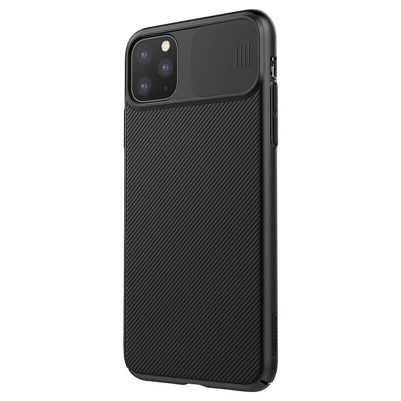 Карбоновая накладка Nillkin Camshield (шторка на камеру) для Apple iPhone 11 Pro (5.8") (Черный / Black) в магазине vchehle.ua