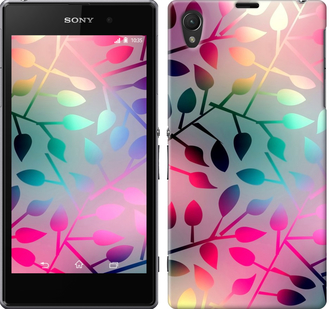 

Чехол Листья для Sony Xperia Z1 C6902 626290