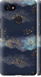 

Чехол Ночь золотые звезды для Google PixeL 2 XL 1406592