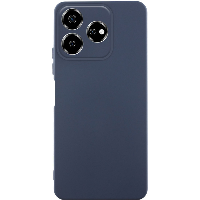 Чохол TPU GETMAN Liquid Silk Full Camera на ZTE Nubia V60 (Синій / Midnight blue)