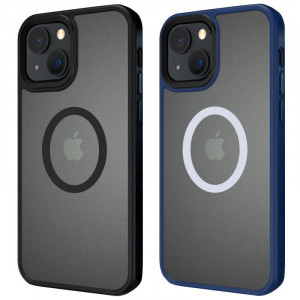 TPU+PC чохол Metal Buttons with Magnetic Safe на Apple iPhone 13 (6.1")