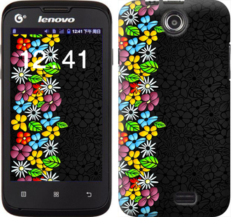 

Чехол цветочный орнамент для Lenovo A300 327873