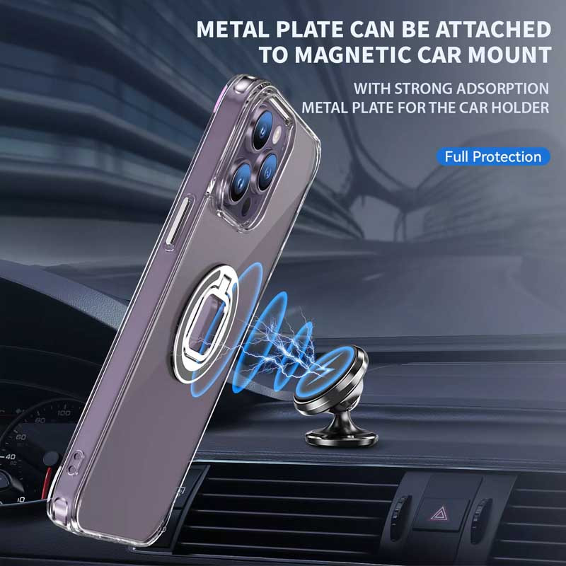 TPU+PC чехол Kickstand 2.0 для Apple iPhone 14 Pro Max (6.7") (Прозрачный) в магазине vchehle.ua