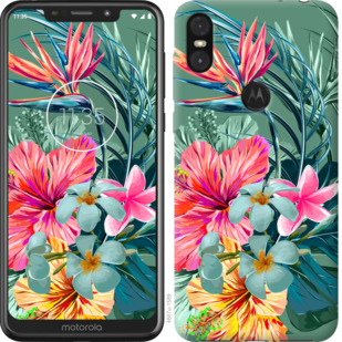 

Чехол Тропические цветы v1 для Motorola One 845306