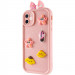Чохол TPU Toys Case with Ears на Apple iPhone 11 (6.1") (Light Pink)