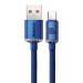 Фото Дата кабель Baseus Crystal Shine Series USB to Type-C 100W (1.2m) (CAJY00040) (Blue) на vchehle.ua