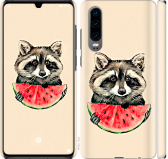 

Чохол Єнотик з кавуном на Huawei P30 799944