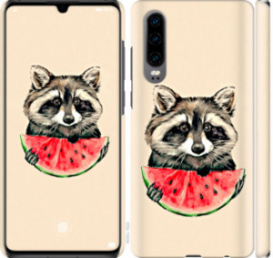 Чехол Енотик с арбузом для Huawei P30