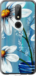 

Чехол Красивые арт-ромашки для Nokia 6.1 Plus 692953