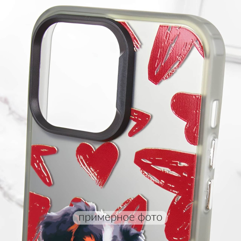 Купити TPU+PC чохол TakiTaki Love magic glow для Samsung Galaxy S23 (Lovely dog / Black) на vchehle.ua