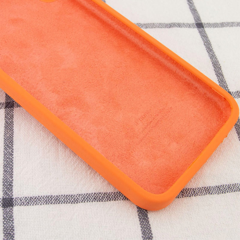 Фото Silicone Case Square Full Camera Protective (AA) NOLOGO на Apple iPhone 7 / 8 / SE (2020) (4.7") (Помаранчевий / Papaya) в маназині vchehle.ua
