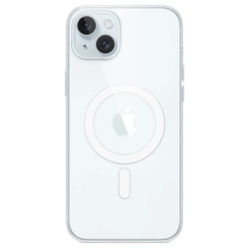 TPU чохол Clear Case with Magnetic safe на Apple iPhone 14 (6.1") (Прозорий (прозорий))