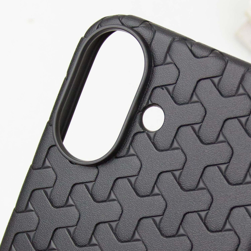 Купить Чехол TPU Weaving для Apple iPhone 16 (6.1") (Black) на vchehle.ua