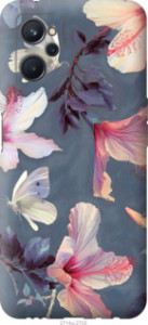 Чехол Нарисованные цветы для Realme 9i