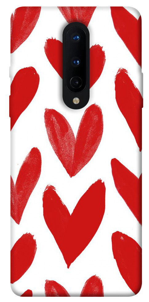 

Чехол Красные сердечки для OnePlus 8 1100351