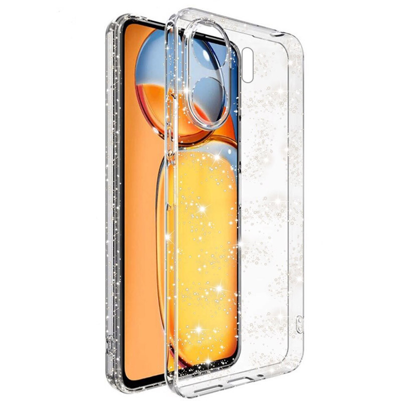 TPU чехол Twinkle с защитой камеры для Xiaomi Redmi 13C / Poco C65 (Clear)