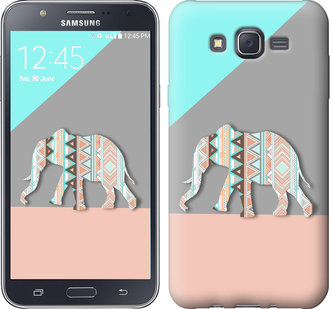 

Чохол Візерунчастий слон на Samsung Galaxy J7 J700H 224576