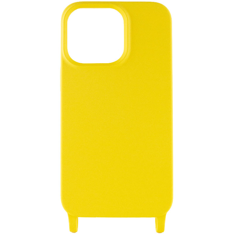 Фото Чехол Cord case c длинным цветным ремешком для Apple iPhone 11 Pro (5.8") (Желтый) в магазине vchehle.ua