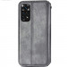 Фото Кожаный чехол-книжка GETMAN Cubic (PU) для Xiaomi Redmi Note 11 (Global) / Note 11S (Серый) на vchehle.ua