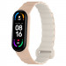 Ремешок Dual-color Magnetic для Xiaomi Mi Band 9/8 (Beige / White)