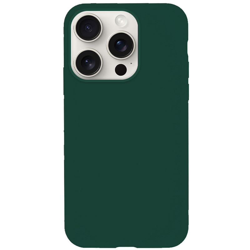 Чехол Silicone Case Full Protective (AA) NO LOGO для Apple iPhone 16 Pro (6.3") (Зеленый / Forest green)