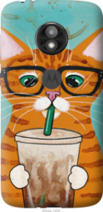 Чехол Зеленоглазый кот в очках для Motorola Moto E5 Play