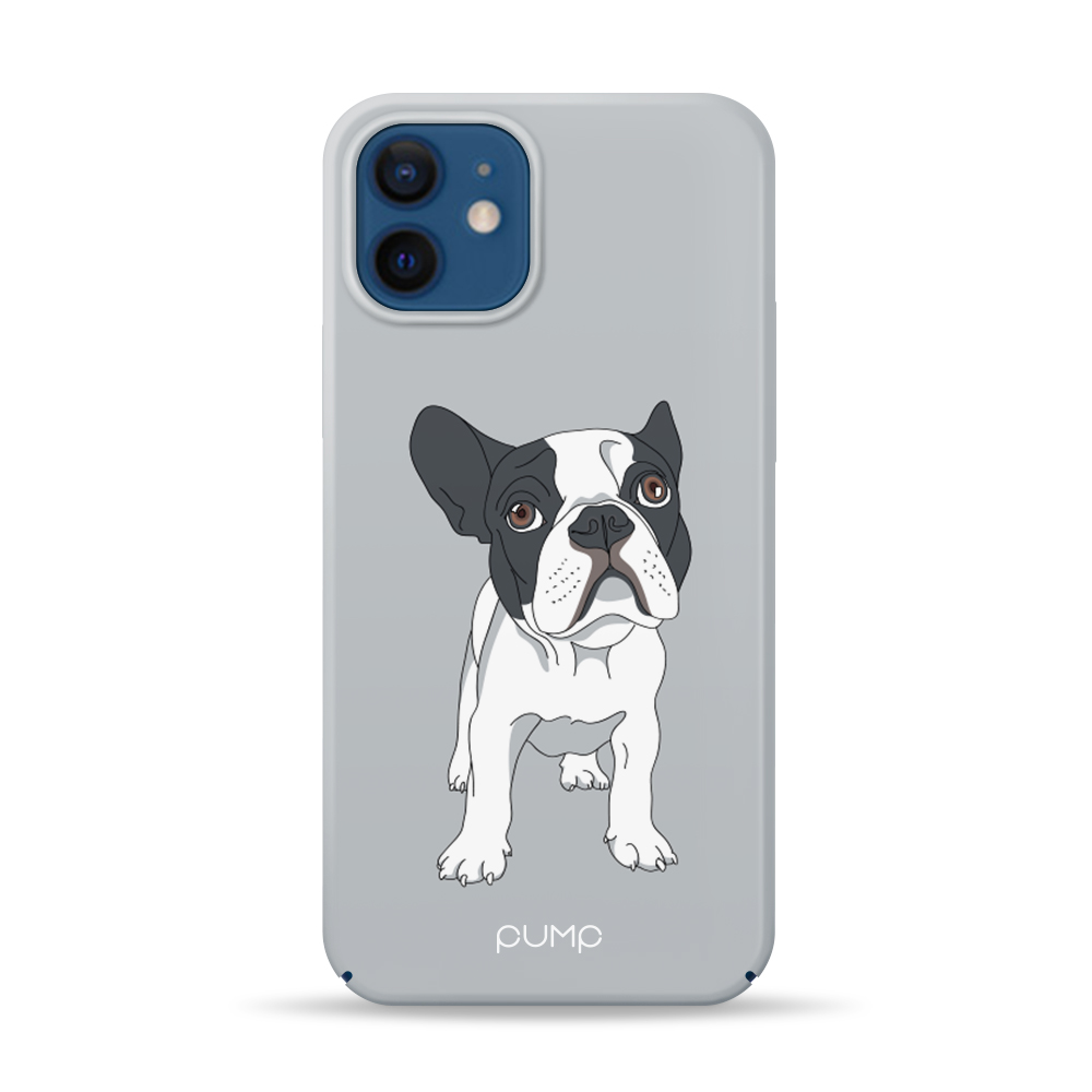 Чехол Pump Tender Touch для Apple iPhone 12 mini (5.4") (Bulldog on Gray)