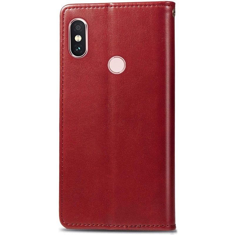 Фото Кожаный чехол книжка GETMAN Gallant (PU) для Xiaomi Redmi Note 5 Pro / Note 5 (AI Dual Camera) (Красный) в магазине vchehle.ua