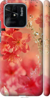 

Чехол Розовые цветы для Xiaomi Redmi 10C 1396575