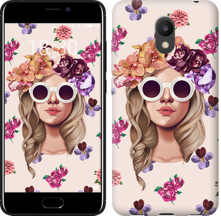 

Чохол Дівчина з квітами v2 на Meizu M6 612320
