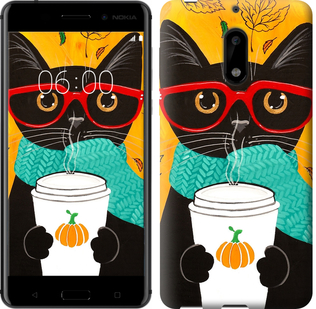 

Чехол Осенний кот для Nokia 6 639909