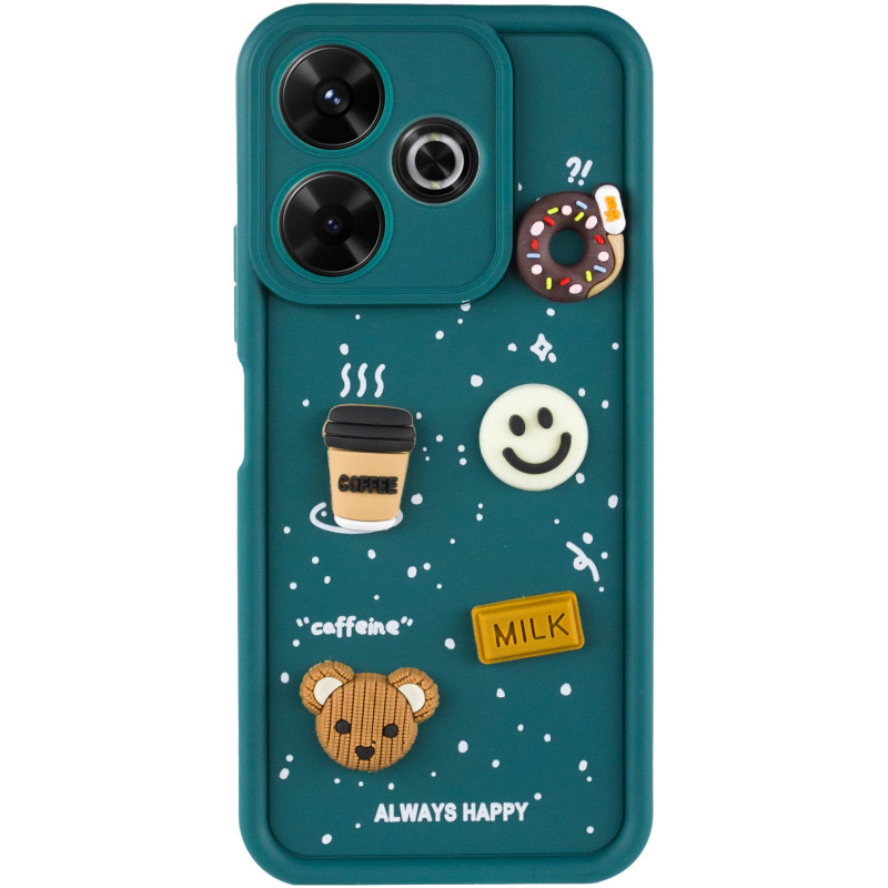 Фото Чохол TPU Toys Case на Xiaomi Redmi 13 4G / Poco M6 4G (Pine Green / Always Happy) на vchehle.ua