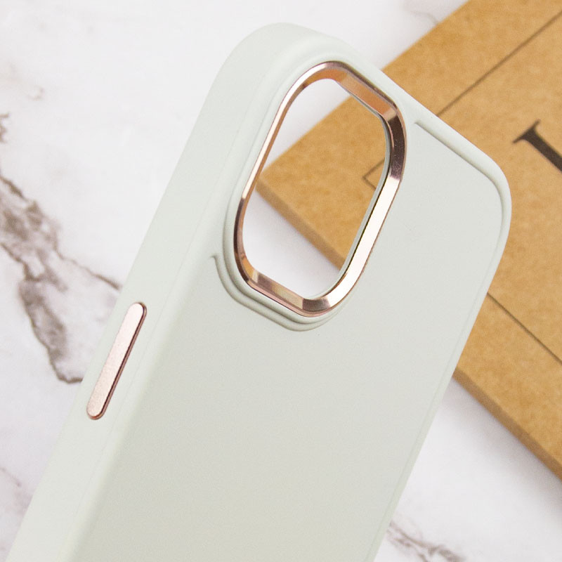 Купить TPU чехол Bonbon Metal Style для Apple iPhone 14 (6.1") (Белый / White) на vchehle.ua