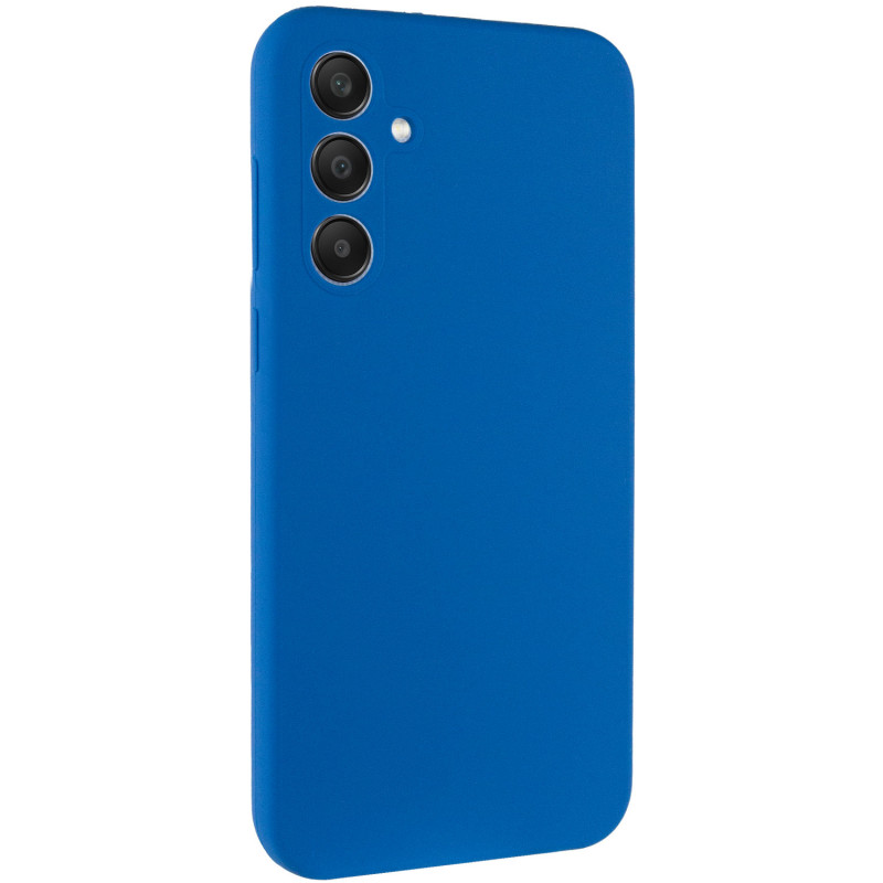 Чохол Silicone Cover Lakshmi Full Camera (AA) на Samsung Galaxy A55 (Синій / Navy Blue)