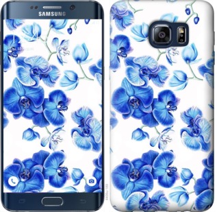 

Чехол Голубые орхидеи для Samsung Galaxy S6 Edge Plus G928 724847