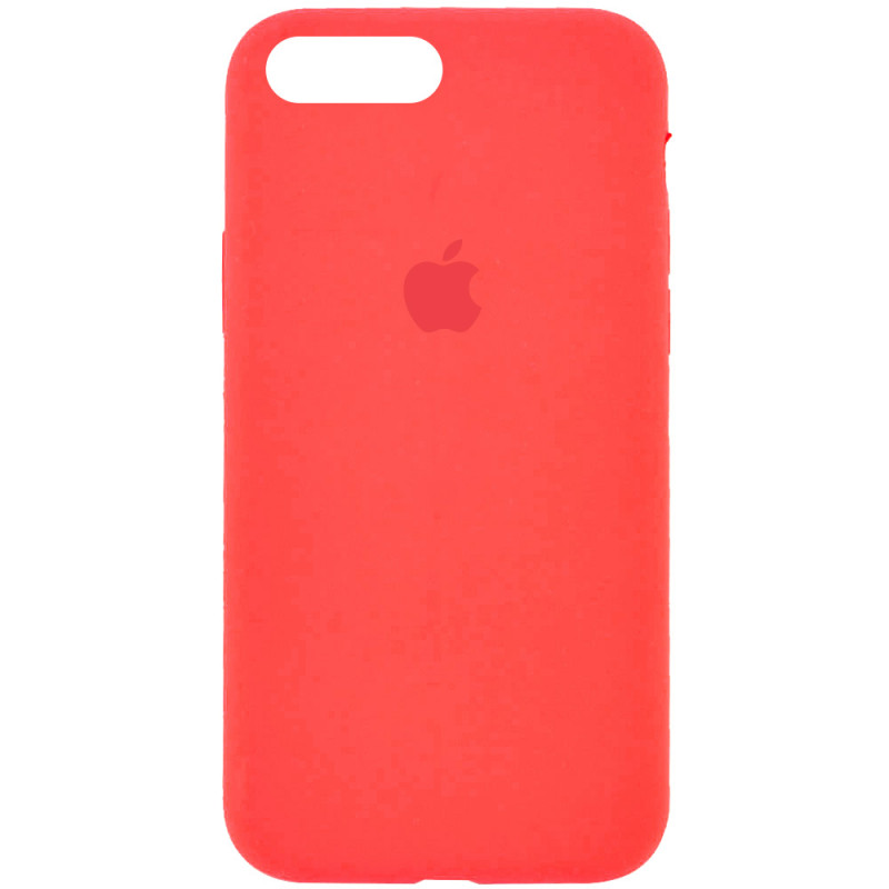 Чехол Silicone Case Full Protective (AA) для Apple iPhone 7 plus / 8 plus (5.5") (Оранжевый / Pink citrus)