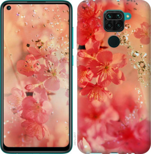 

Чехол Розовые цветы для Xiaomi Redmi 10X 934256