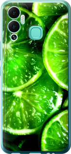 Чехол Зелёные дольки лимона для Infinix Hot 12 Play