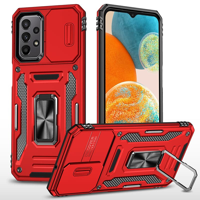 Удароміцний чохол Camshield Army Ring на Samsung Galaxy A23 4G (Червоний / Red)