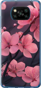 Чохол Пурпурна сакура для Xiaomi Poco X3 Pro
