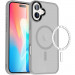 TPU+PC чохол Metal Buttons with Magnetic Safe Colorful на Apple iPhone 16 Plus (6.7") (Сірий)