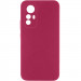Чехол TPU GETMAN Liquid Silk Full Camera для Xiaomi Redmi Note 12S (Бордовый / Marsala)